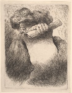 巻物を持つ男 作： Giovanni Benedetto Castiglione