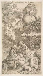 Melencholia、ca. 1645-1646。 作： Giovanni Benedetto Castiglione