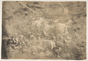ノアと箱舟に入る動物、1650-55。