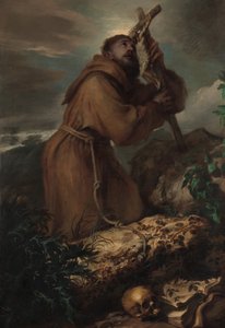 エクスタシーのセントフランシス、ca。 1650。 作： Giovanni Benedetto Castiglione