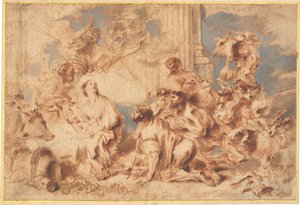 羊飼いの礼拝 作： Giovanni Benedetto Castiglione