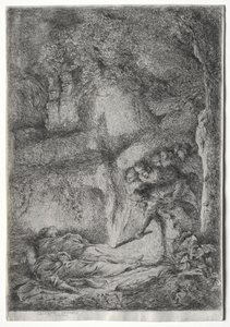 聖ペテロとパウロの遺体の発見 作： Giovanni Benedetto Castiglione