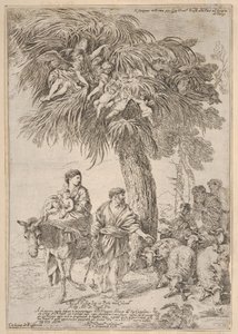 エジプトへの飛行中の聖家族1647年。