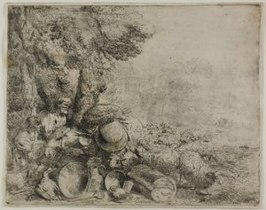 過負荷のロバ 作： Giovanni Benedetto Castiglione