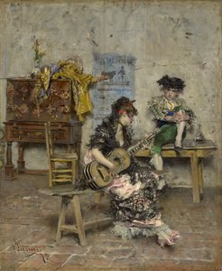 ギター奏者、1872年 作： Giovanni Boldini