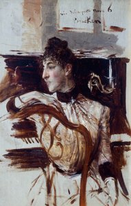 ジョヴァンニ・ボルディーニ（1842-1931）による横顔のアライデ・バンティ