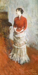 立っているラスティ伯爵夫人、1878年頃、ジョヴァンニ・ボルディーニ（1842-1931）作、油彩・キャンバス 作： Giovanni Boldini