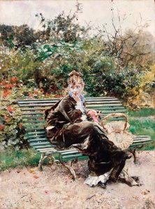 ハイドパーク（油彩・キャンバス 作： Giovanni Boldini