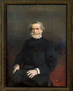 イタリア、イタリア人作曲家ジュゼッペ・ヴェルディの肖像 作： Giovanni Boldini