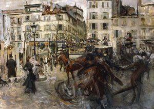 ピガール広場、1874 作： Giovanni Boldini