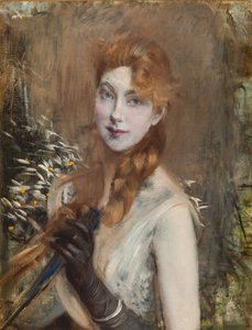 1891年頃の「ブロンド・ブレイド」。 作： Giovanni Boldini