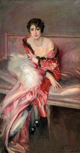 マダムジュラードインレッド、1912 作： Giovanni Boldini