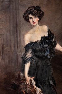 マドモアゼル・ド・ネミドフト、細部 作： Giovanni Boldini
