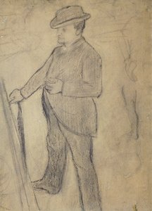 エドガー・ドガ（1834-1917）の「ボルディーニの肖像」（デッサン 作： Giovanni Boldini