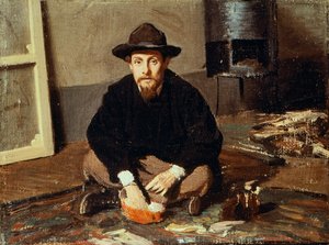 ジョヴァンニ・ボルディーニ（1842-1931）による「ディエゴ・マルテッリの肖像」（1865年頃）、油彩・キャンバス 作： Giovanni Boldini