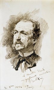 エマヌエル・ムツィオ（ジベッロ）の肖像 作： Giovanni Boldini