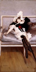 ジョヴィネッタエラズリズの肖像、1892年 作： Giovanni Boldini