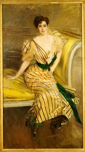 ジョズィナアルヴェアルデエラズリズ夫人の肖像、1892年 作： Giovanni Boldini