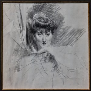 ヴェール・ピカード夫人の肖像 作： Giovanni Boldini