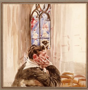教会の男の肖像、1900 作： Giovanni Boldini