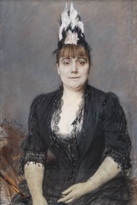 女性の肖像 作： Giovanni Boldini