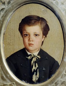 ジョヴァンニ・ボルディーニ（1842-1931）による弟フランチェスコ・ボルディーニの肖像、木に油彩