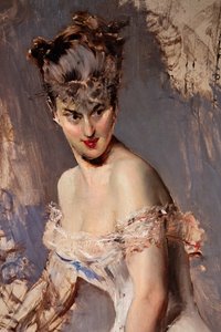 女優アリス・レグノーの肖像、詳細 作： Giovanni Boldini