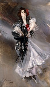アニタデラフェリアの肖像画、スペインのダンサー、1900年 作： Giovanni Boldini