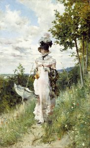夏の散歩 作： Giovanni Boldini
