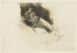 ウィスラーアスリープ、1897 作： Giovanni Boldini