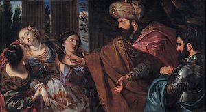 アハシュエロスの前のエステル、1660年から1670年 作： Giovanni Bonatti