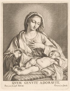 聖母と眠る子 作： Giovanni Bottani, after Giuseppe Bottani
