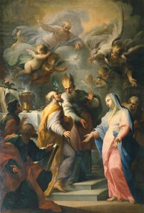 Marriage of Virgin Mary, by Giovanni Camillo Sagrestani (1660-1731) Church of Santo Spirito, Florence, Italy   1463364   ja       japanese Successfully Translated  Original: Alnwick Castle, Alnwick, Northumberland, England, in the early 19th century. Used  作： Giovanni Camillo Sagrestani