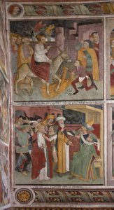 キリストの生涯の場面」1492年頃（フレスコ画 作： Giovanni Canavesio