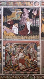 キリストの生涯の場面」1492年頃（フレスコ画 作： Giovanni Canavesio
