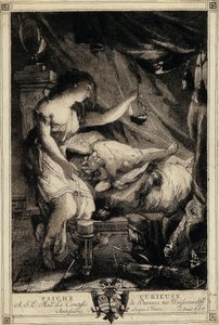 好奇心旺盛なプシュケ、1770 年代半ば。 作： Giovanni David