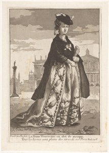 ベネチアの貴婦人 La Dame Venitienne en Habbit de masque (オブジェクトのタイトル) Diverse Portraits（連載タイトル） 作： Giovanni David