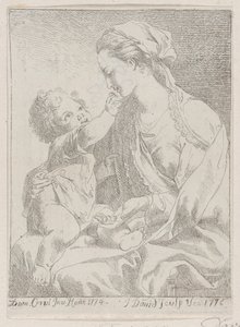 聖母子、1776年。 作： Giovanni David