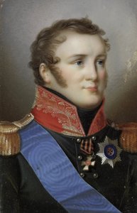 ロシア皇帝アレクサンダー1世（1777-1825）の肖像 作： Giovanni Domenico Bossi