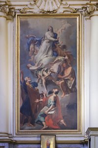 聖母に捧げられた絵画、ドメニコ・ペストリーニ、サン・ルーカの聖母マリアの聖域 作： Giovanni Domenico Piestrini