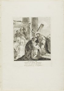 キリストが泣く女たちを慰める（『十字架の歩み』より第8曲 作： Giovanni Domenico Tiepolo