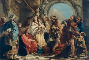 キリストと姦淫された女」1747-1804年 作： Giovanni Domenico Tiepolo