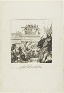キリストは死を宣告された」（『十字架の駅』より第1曲 作： Giovanni Domenico Tiepolo