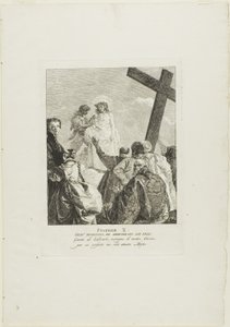 キリストは衣をはぎ取られる」（「十字架の歩み」より 作： Giovanni Domenico Tiepolo