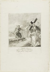 聖ヴェロニカによって拭われるキリストの顔（『十字架の歩み』より第6曲 作： Giovanni Domenico Tiepolo