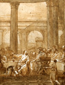 サイモンの家の饗宴、18〜19世紀 作： Giovanni Domenico Tiepolo