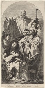 ベネディクト会の四聖人 作： Giovanni Domenico Tiepolo