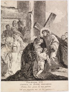 イエスはエルサレムの泣き女たちを慰められた 作： Giovanni Domenico Tiepolo