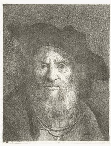 ベレー帽の男 頭のコレクション（シリーズタイトル） Raccolta di Teste (シリーズタイトル) 作： Giovanni Domenico Tiepolo
