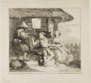 アンジェリカとメドロの結婚 作： Giovanni Domenico Tiepolo